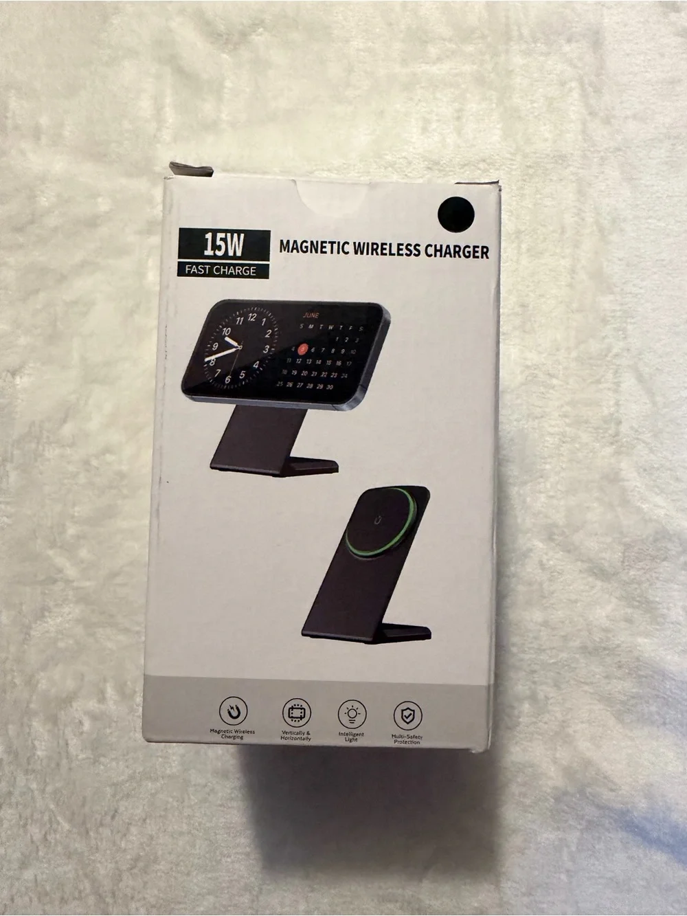 15W Magnetic Wireless Charger Stand for Apple and Samsung NEW